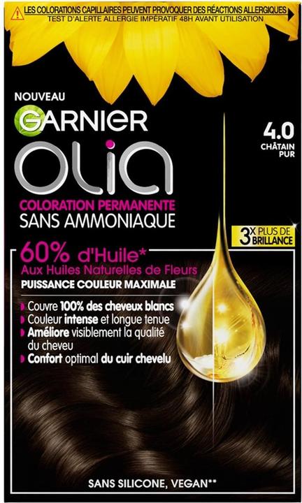 Garnier Permanent color without ammonia 4.0 Pure Chestnut (4.0 Pure Kastanie)