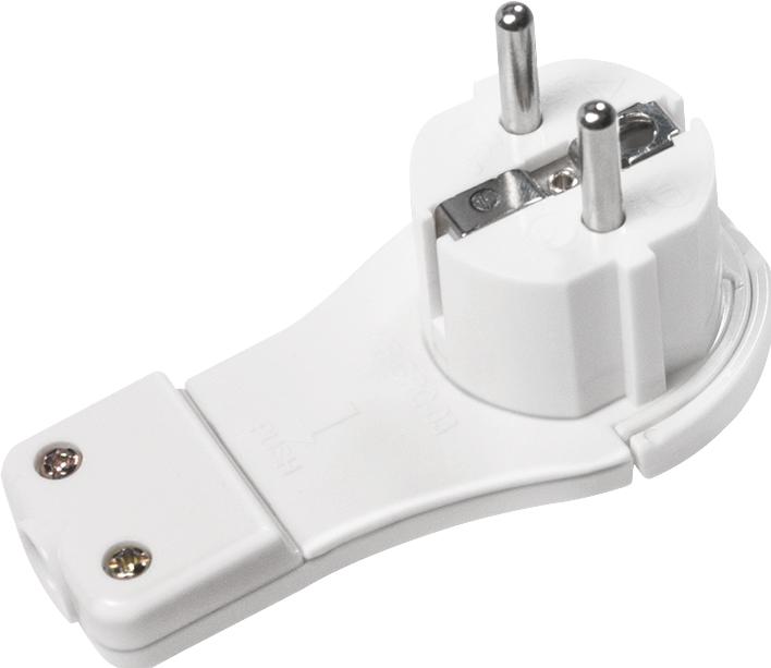 Productafbeelding LogiLink Platte hoekplug wit