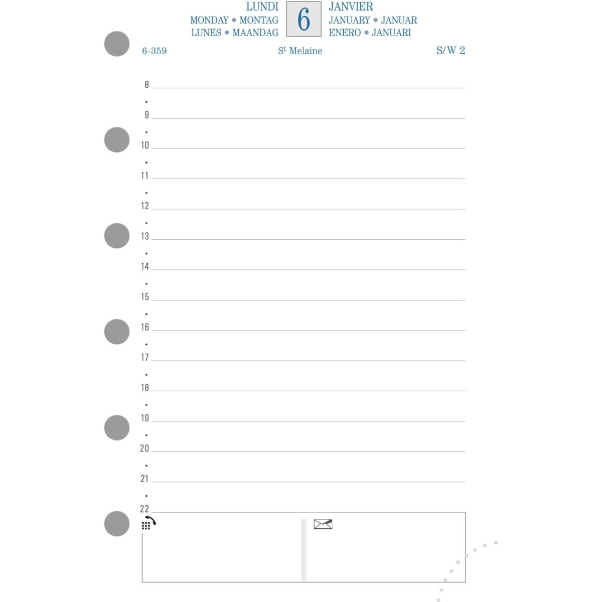 Thumbnail - Exacompta, Kalender, Nachfllung fr Exatime 14, 2023