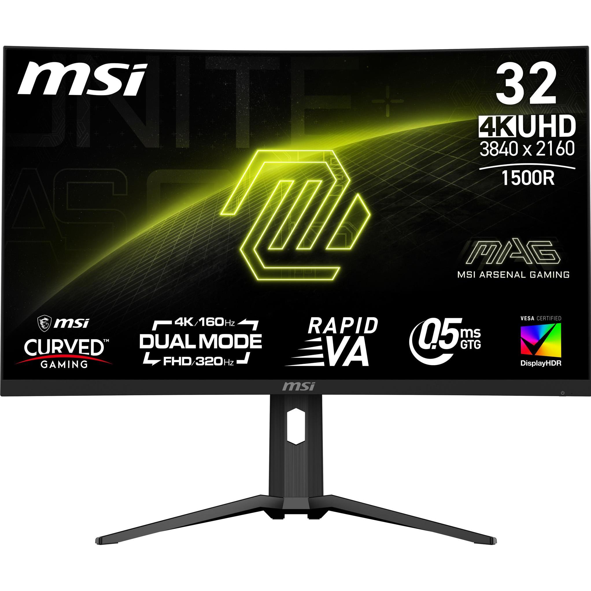 MSI MAG 321CUPDF (3840 x 2160 Pixels, 31.50"), Monitor, Zwart