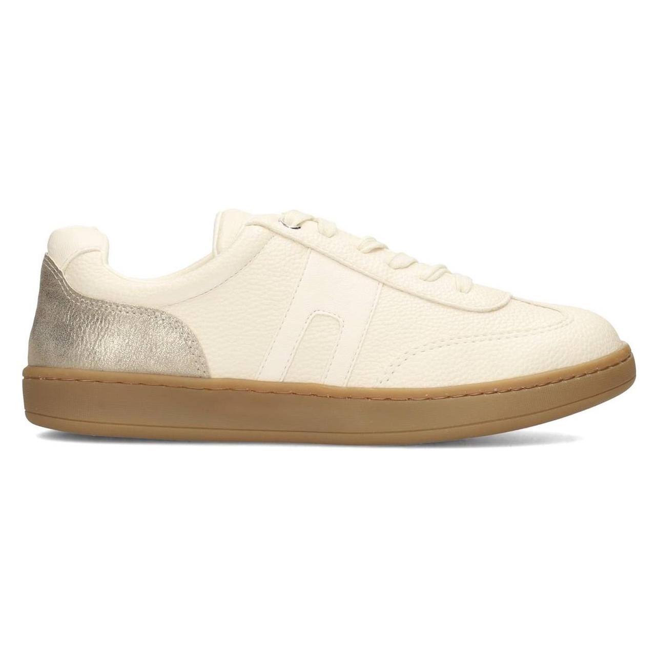 Poelman, Vrouwen, Sneakers, Posh By Sandy Dames Sneakers - Crème - 42, Beige, (42)