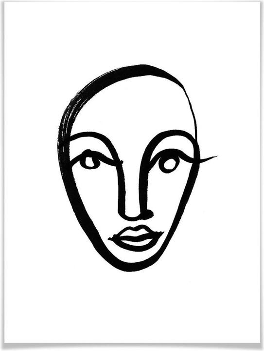 Actual product image Trenddeko Face 04 (24 x 30 cm)