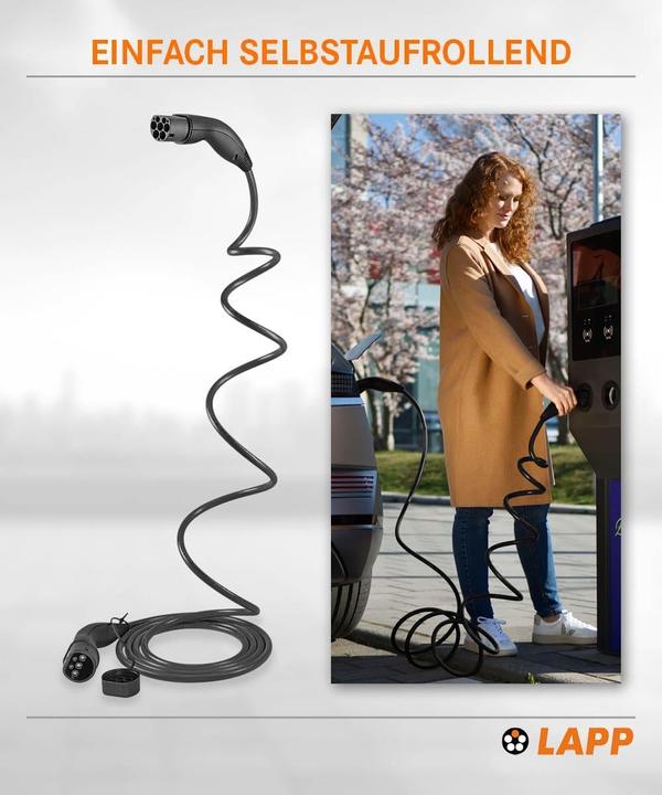 Image du produit Lapp Mobility EV-TYP2 Ladekabel HELIX 1-phasig (Type 2, 7.40 kW, 32 A, 5 m)