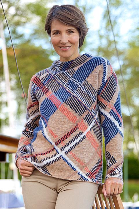 Produktbild Bianca Damen Flausch-Karopullover (36)