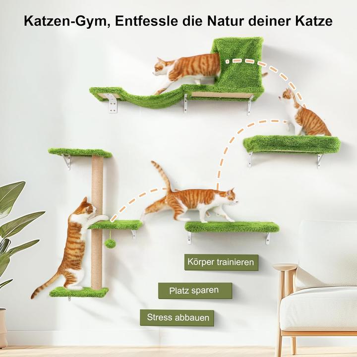 Actual product image Fukumaru 10-teiliges Kletterwand-Set mit Hängematte (Green)