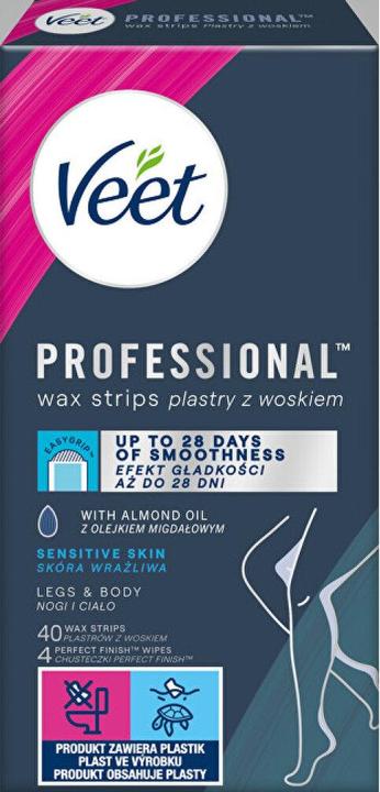 Actual product image Veet Easy-Gelwax wax patches for body hair removal 40pcs (130 g)