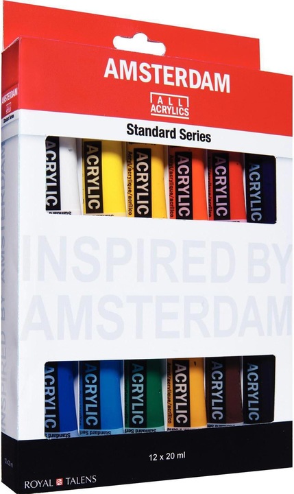 Produktbild Amsterdam Acrylfarbe Starter Set (Mehrfarbig, 20 ml)
