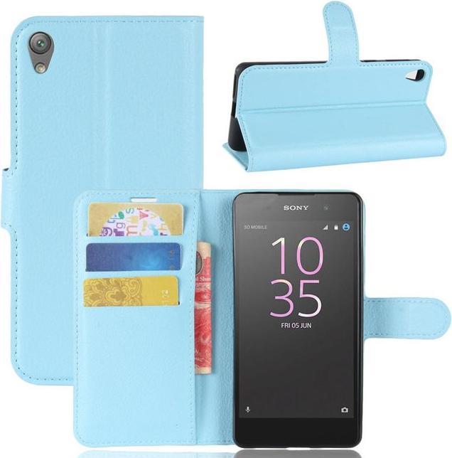 Actual product image MU Classic Litchi Leather Bookcover Series (Sony Xperia E5)