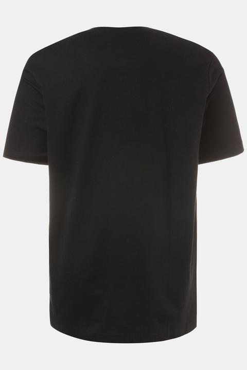 Actual product image JP1880 2 Pack of Three Button Short Sleeve Cotton Henley Tee (4XL)