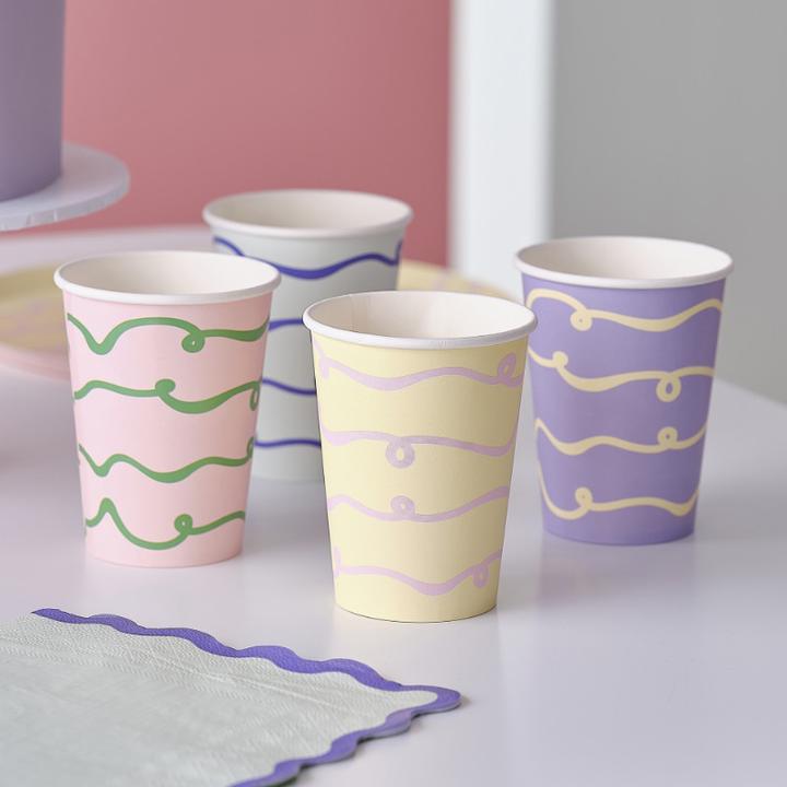 Actual product image Amscan Wave cup (8 x)