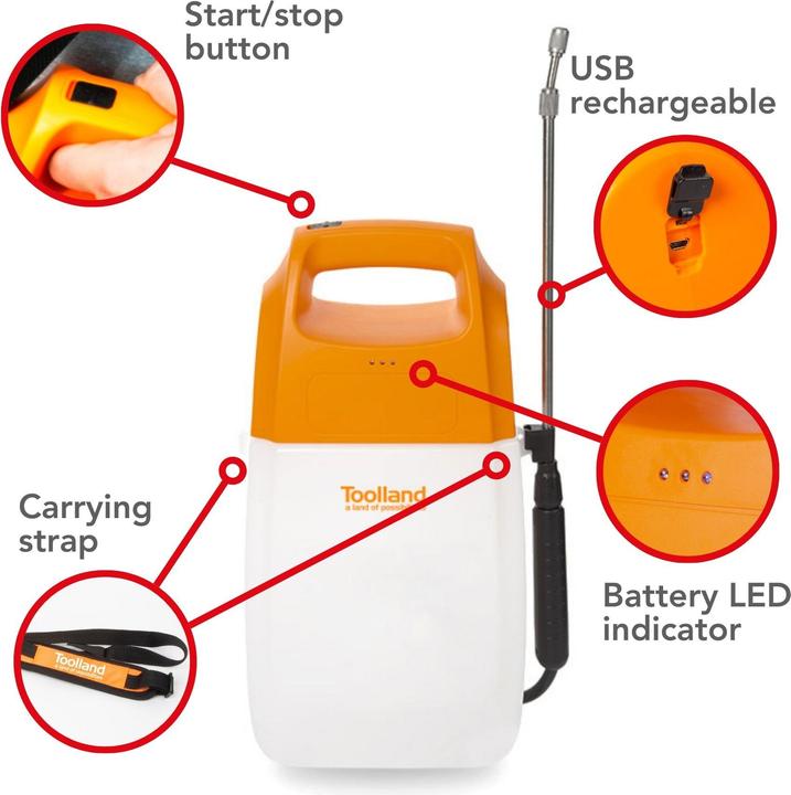 Produktbild Garden Lights Drucksprüher - Akkubetrieben - 6 L (6 l)