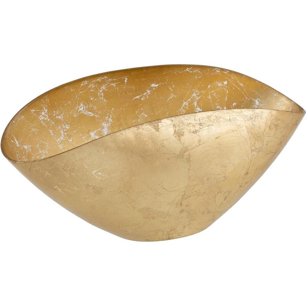 Natec, Dekoschale, Schüssel Gold Glas 38 x 20 cm (38 x 20 cm)
