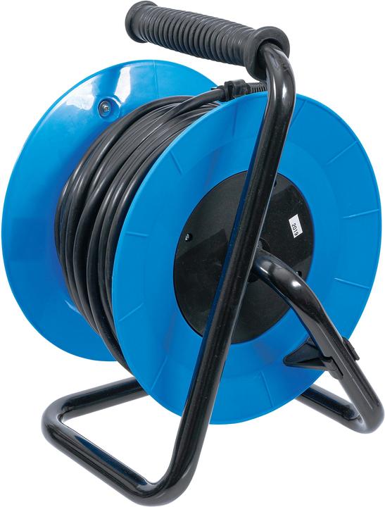 Produktbild BGS Kabeltrommel 25 m 3 x 1,5 mm² 4 Steckdosen IP 20 3000 W (25 m, 1.50 mm²)