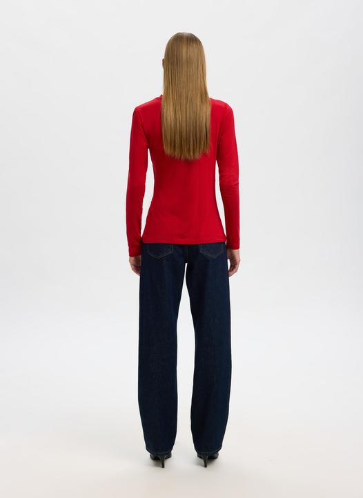 Actual product image Selected Femme Drapiertes Oberteil mit langen Ärmeln (XS)