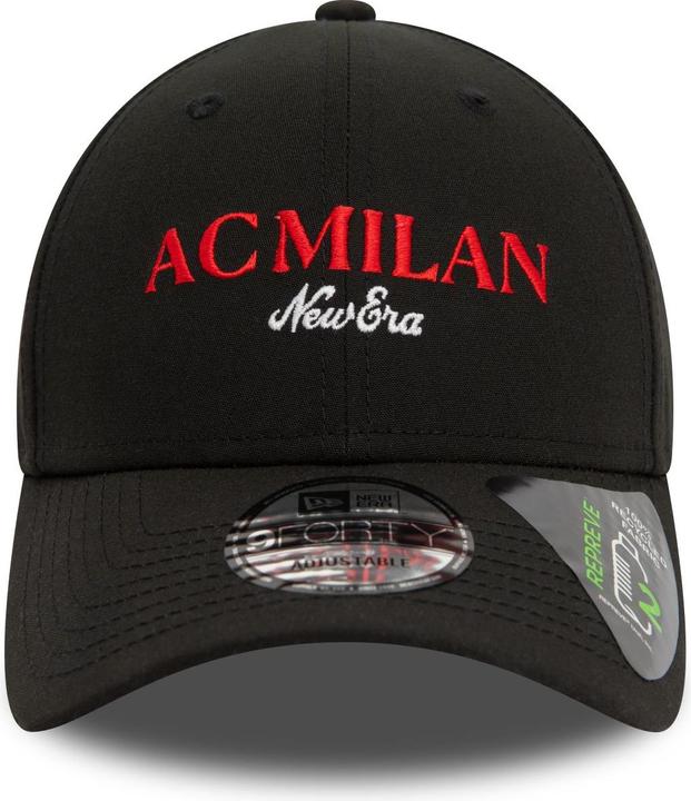 Produktbild New Era 9Forty Strapback Cap - Wordmark Ac Mailand Schwarz
