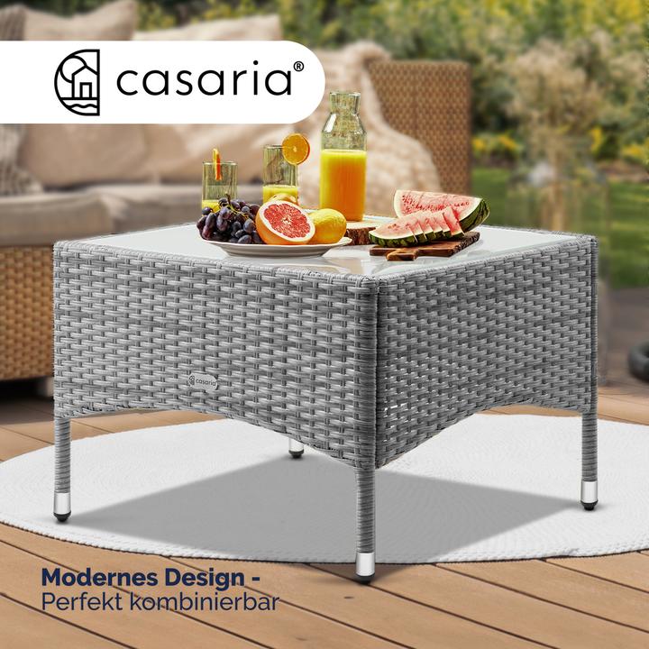 Actual product image Casaria Poly rattan garden table