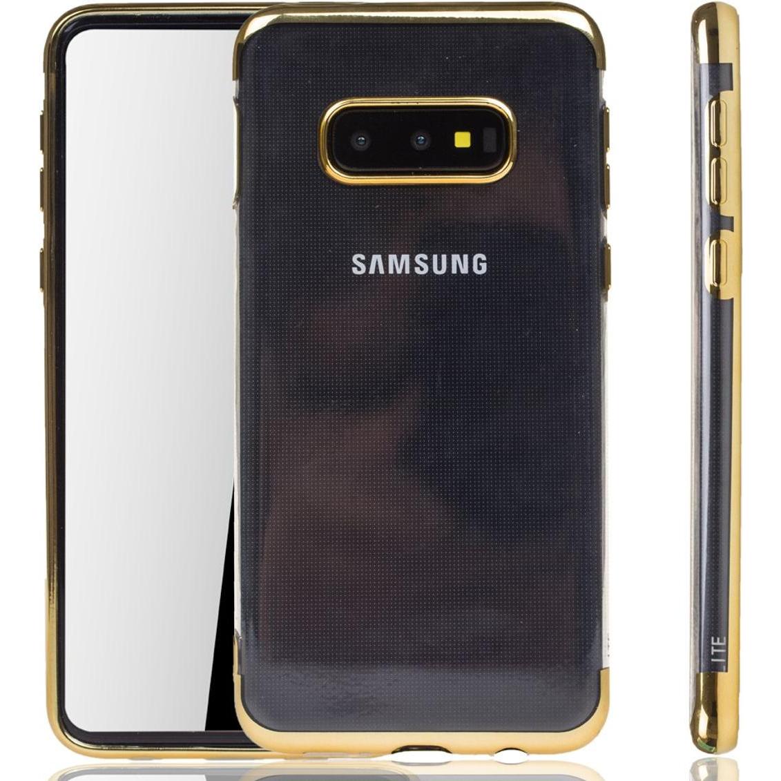 König Design Handyhülle für Samsung Galaxy S10e Schutzcase Backcover Bumper Etuis Rahmen Gold (Samsung Galaxy S10e), Sma...