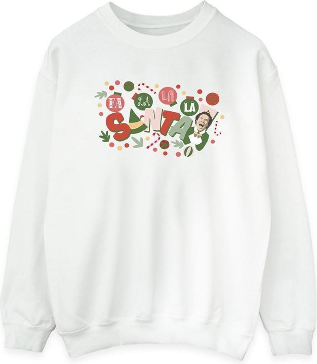 Actual product image Elf Womens/Ladies Santa Fa La La Sweatshirt (S)