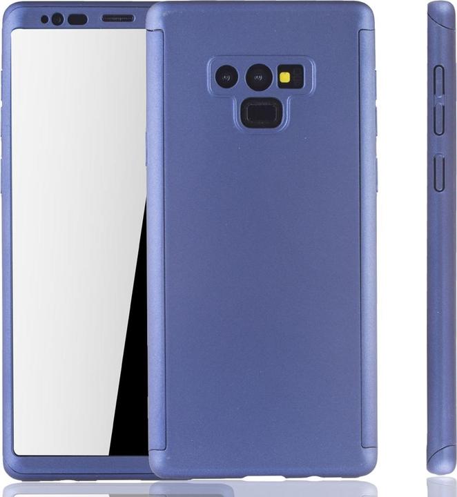 Produktbild König Design Hülle Handy Schutz für Samsung Galaxy Note 9 Full Case Cover Displayschutz Blau (Samsung Galaxy Note 9)