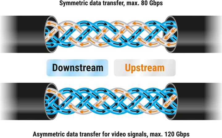 Actual product image Delock 81211 - USB 80 Gbps cable USB Type-C plug to plug 16K 60 Hz PD 3.1 240 (1 m, 240 W)