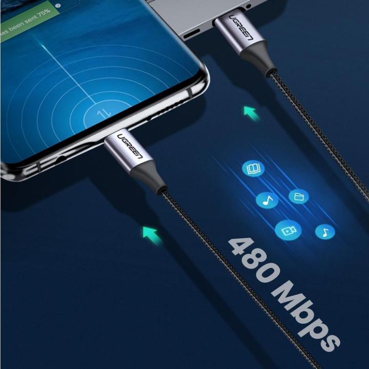 Produktbild Ugreen USB C — USB C (2 m, USB 2.0, 60 W)