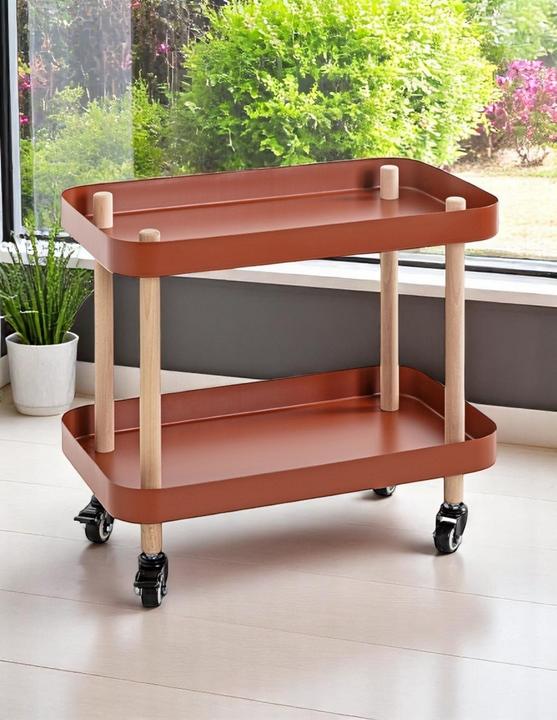Image du produit HAKU Möbel Table d'appoint sur roulettes (50 x 30 x 47 cm)