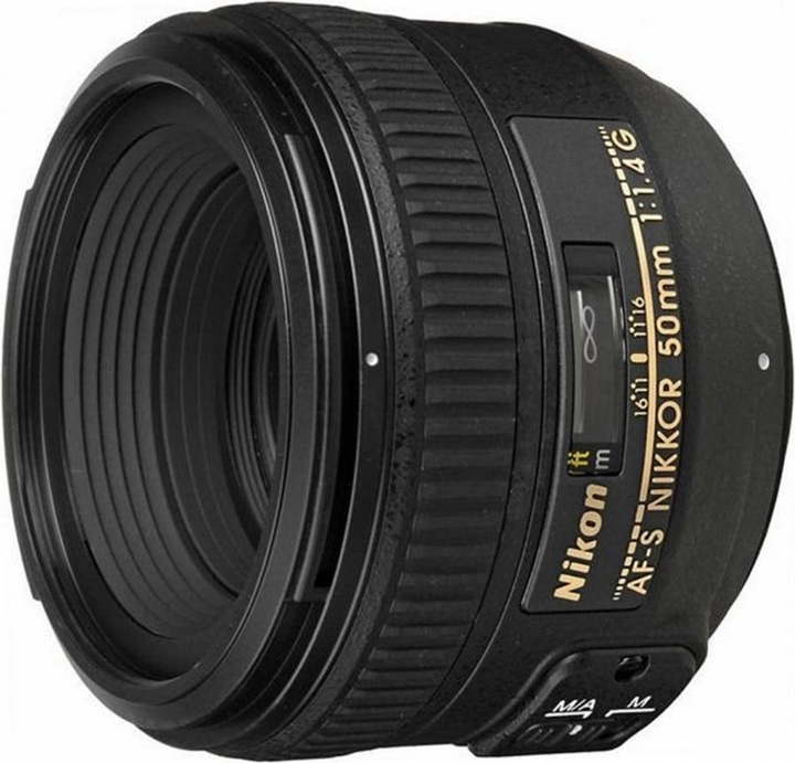 Actual product image Nikon AF-S Nikkor 50mm f/1.4G (Nikon F, full size)