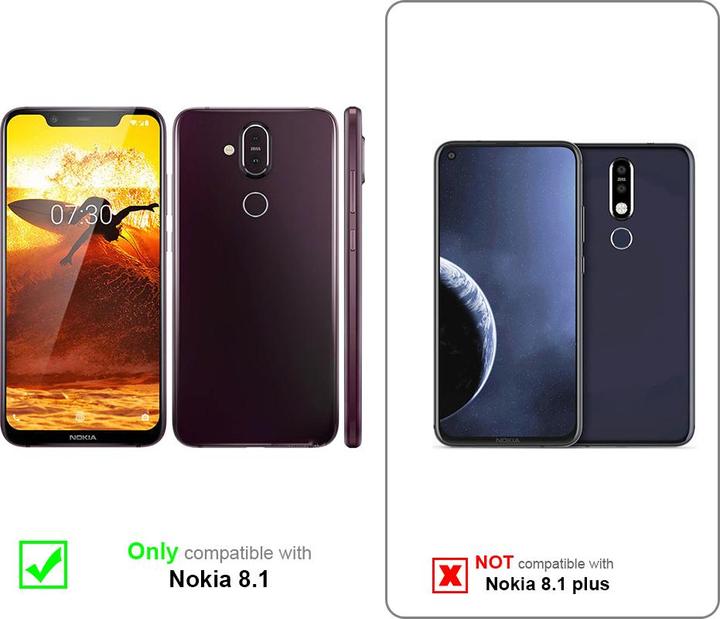 Actual product image Cadorabo Case for Nokia 8.1 with belt clip (Nokia 8.1)