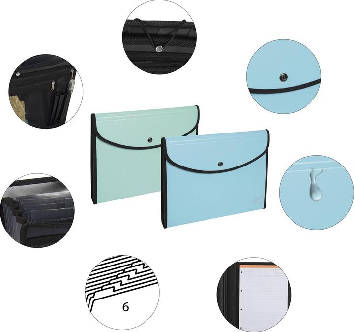 Image du produit Exacompta Fardes à compartiments (A4, 70x)