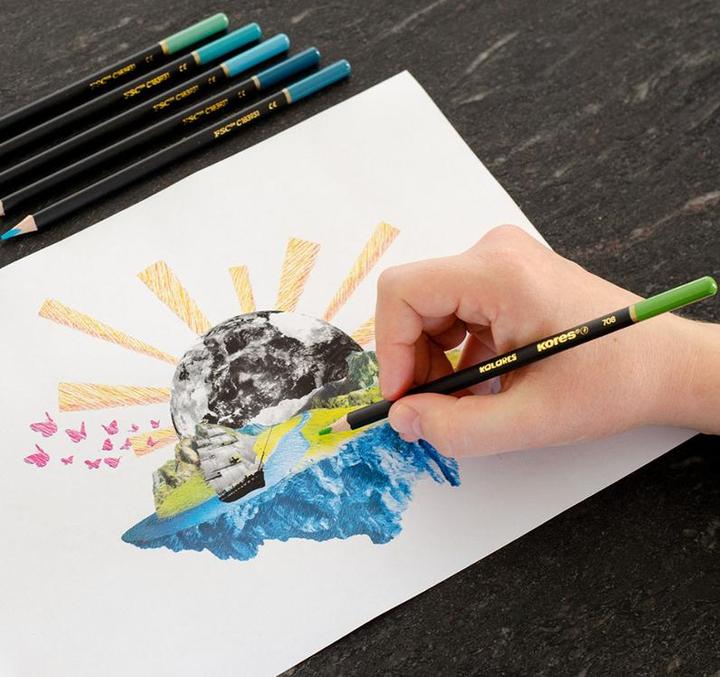 Kores Dreikant-Buntstifte "KOLORES SELECTION" (50x)