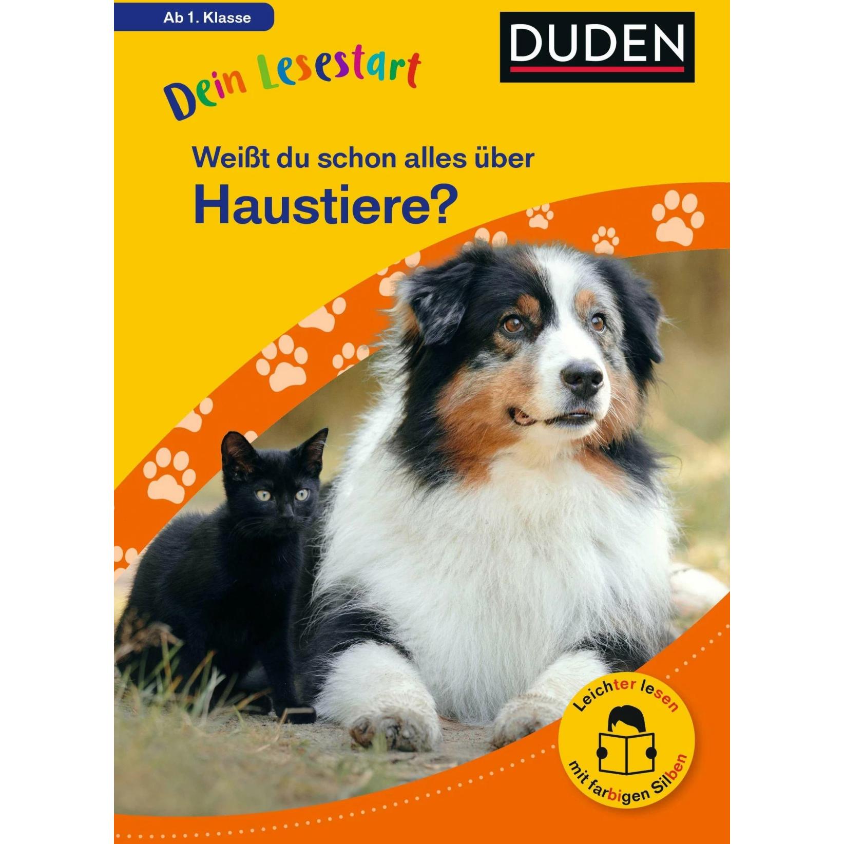 Thumbnail - Dein Lesestart: Weisst du schon alles über Haustiere? Ab 1. Klasse, Kinderbücher von Karolin Küntzel