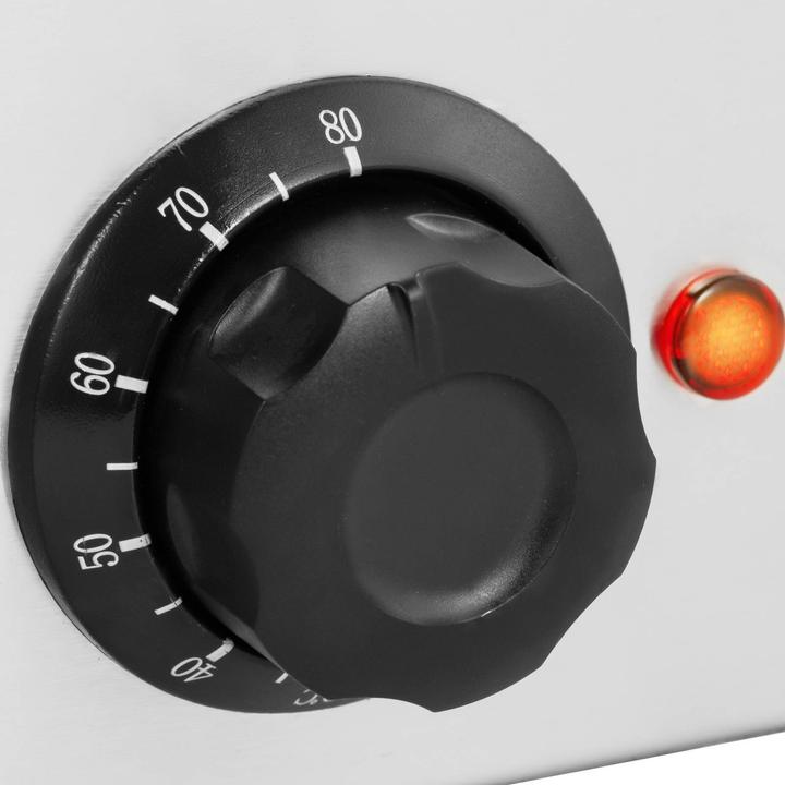 Produktbild Royal Catering Bain Marie Warmhaltebehälter Speisenwärmer Ablasshahn 600 W 1 GN 1/1