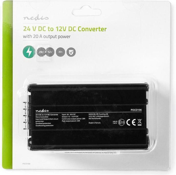 Produktbild Nedis Umrichter| 24 V DC - 12 V DC| 20 A Ausgang