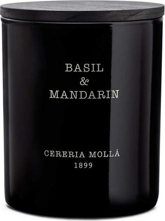 Cereria Molla Vaso Cera Vegetal Premium Basil & Mndari/Negro Cerería Molla (230 g)