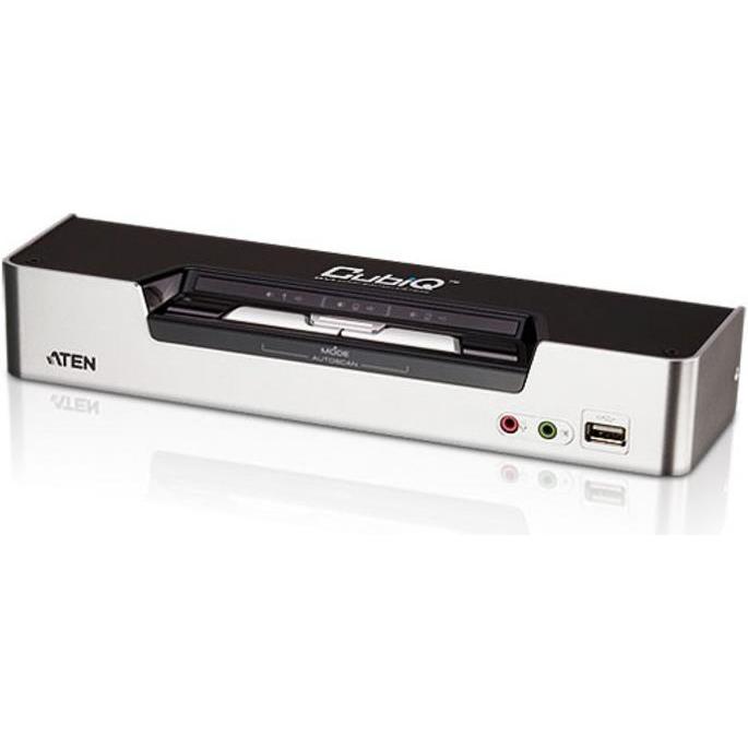 Aten Cs1642, KVM Switch, Schwarz, Silber