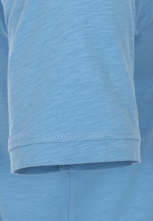 Image du produit Casa Moda T-Shirt Kurzarm-Henley-Shirt mit Print und Stickerei (M)