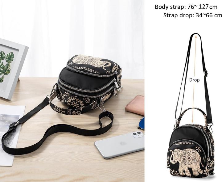 Only-Bags.Store Kleine Umhängetasche Handtasche Umhängetasche Tragetasche Mini-Rucksack Nylontasche