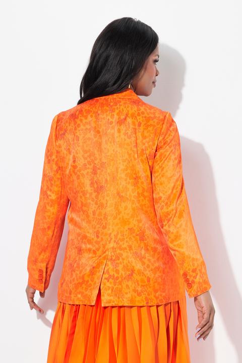 Actual product image Ulla Popken Droplet Print Satin Blazer (50)