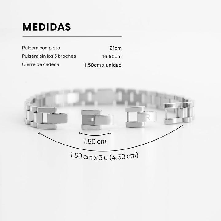 Immagine prodotto Radiant Bracciale Radioso (21 cm, Argento)
