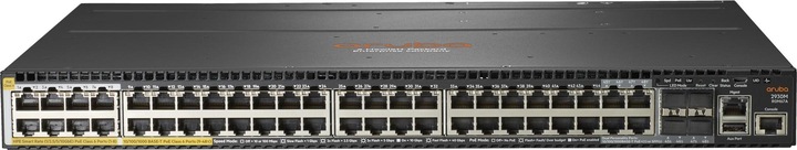 Produktbild HPE E Aruba Switch 1 Slot, PoE, Layer 3, 10 Chassis Backplane Stacking, Static, RI (36 Ports)