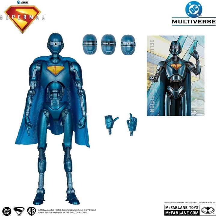Produktbild McFarlane Superman (2025) DC Multiverse figurine Deluxe Superman Robot (Red Platinum Edition) 18 cm