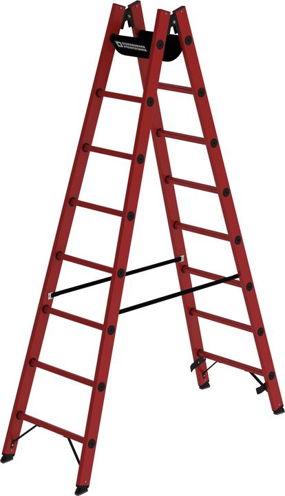 Produktbild Munk Sprossen-Stehleiter GFK 2x8 Sprossen (Stehleiter, 239 cm)