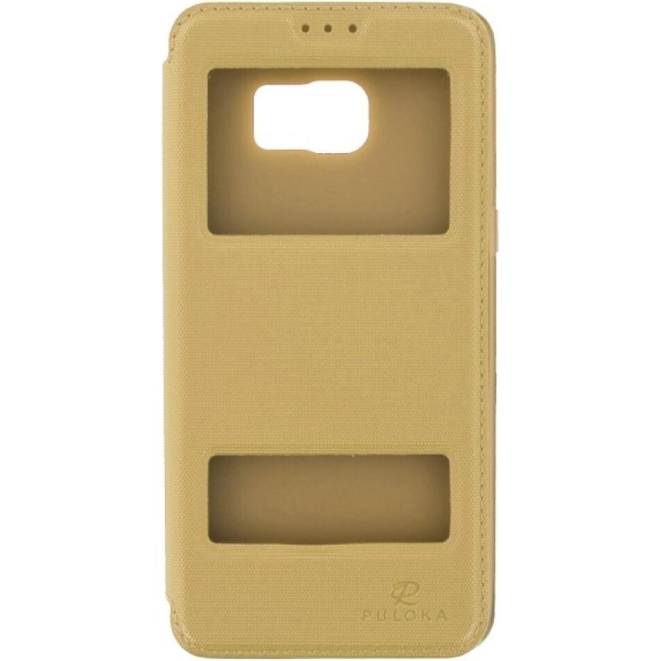 Thumbnail - Puloka Flip Case Samsung Galaxy S6 Edge Plus Gold (Samsung Galaxy S6 Edge+), Smartphone Hülle, Gold