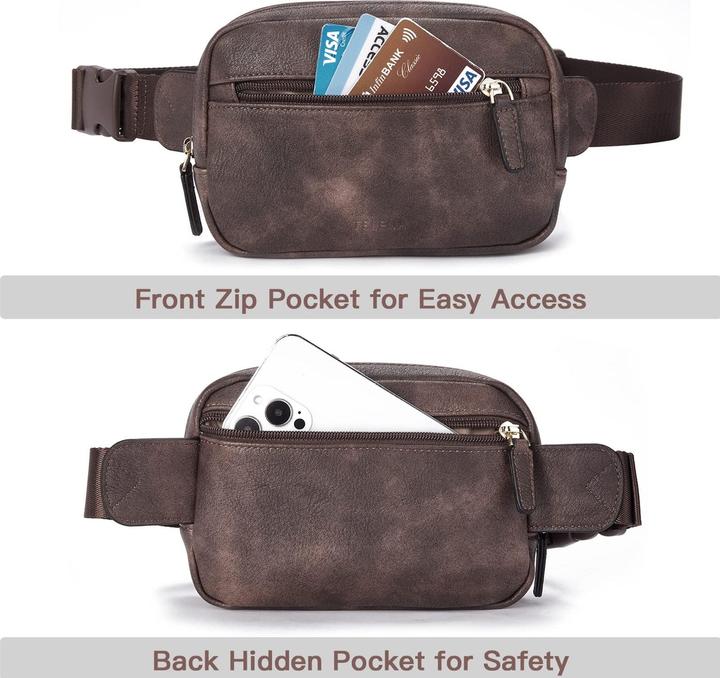 Only-Bags.Store Gürteltasche, PU-Leder Crossbody Tasche Umhängetasche