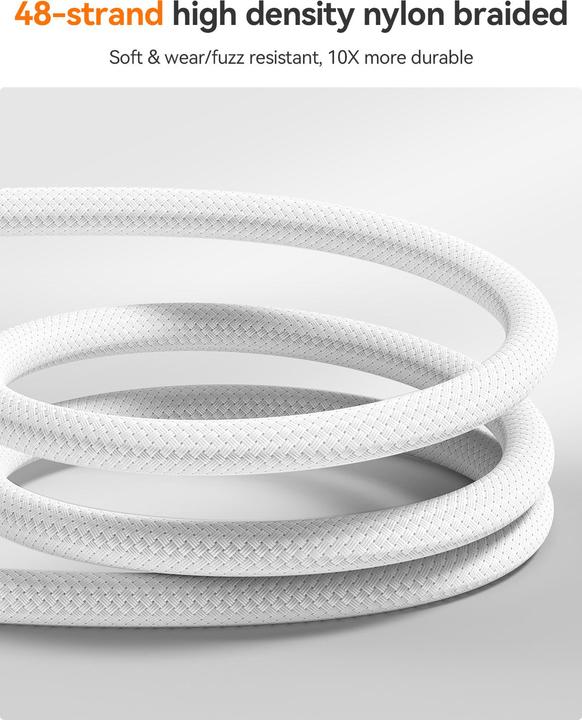 Produktbild Joyroom S-A51 Cutting-Edge Series 60W Fast Charging Data Cable (Type-C to Type-C) 1.2m-Light Gray (1.20 m, 60 W)