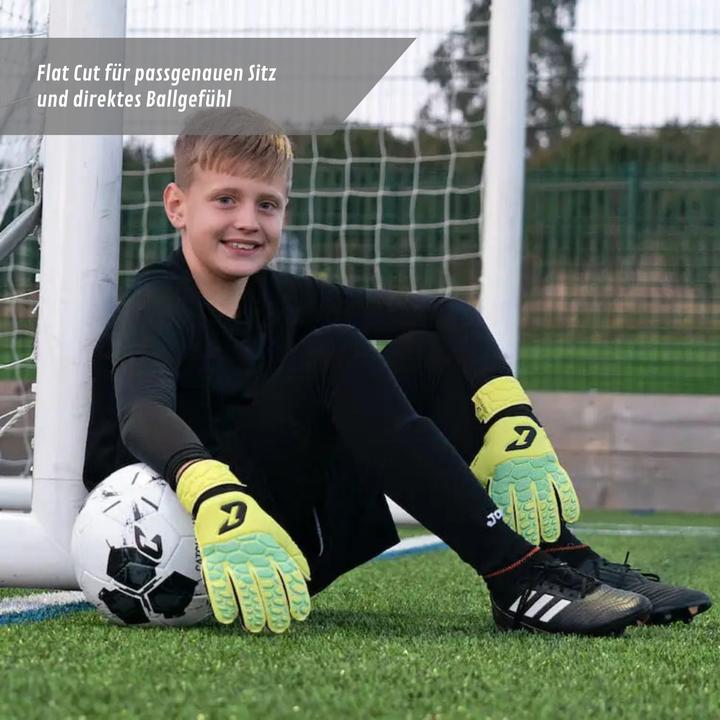 Produktbild Catch & Keep Fussballhandschuhe Fly Kids Green Soul Gr. 5 Torwart Goalie Handschuhe (5)