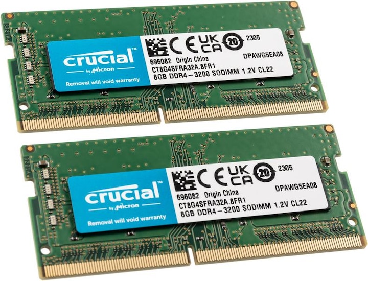 Productafbeelding Crucial Laptop geheugen (2 x 8GB, 3200 MHz, DDR4 RAM, SO-DIMM)