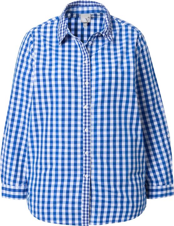 Immagine prodotto Ulla Popken Camicia a quadri con colletto da camicia, maniche lunghe e linguetta per risvolto (54)