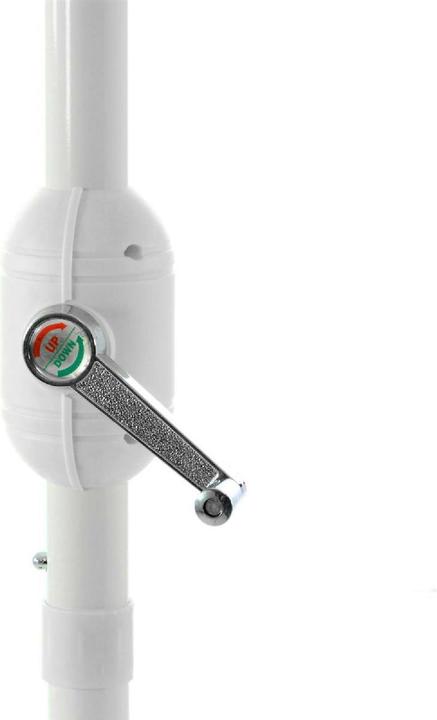 Produktbild VCM Balkon-Sonnenschirm Grün halbrund Gartenschirm Sonnenschutz 2,7m mit Kurbel (2.70 m)