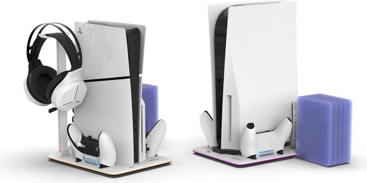 Actual product image Maxx Tech PS5 DLX / LED multifunctional charging station (PS5)